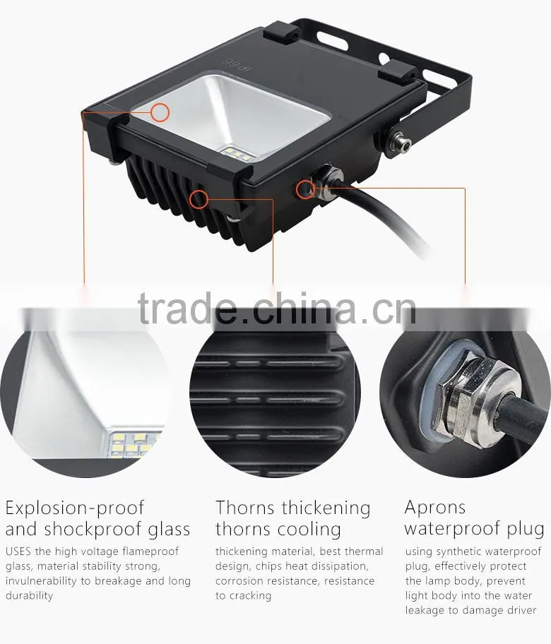 COB or SMD 2835 waterproof ip66 outdoor led flood light10w led flood light