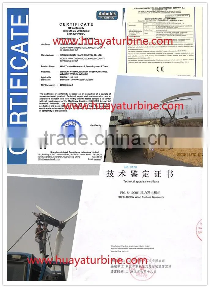 HENRYD! 6kw wind turbine generator with windmill generator for 120v 240v 380v wind power generator system