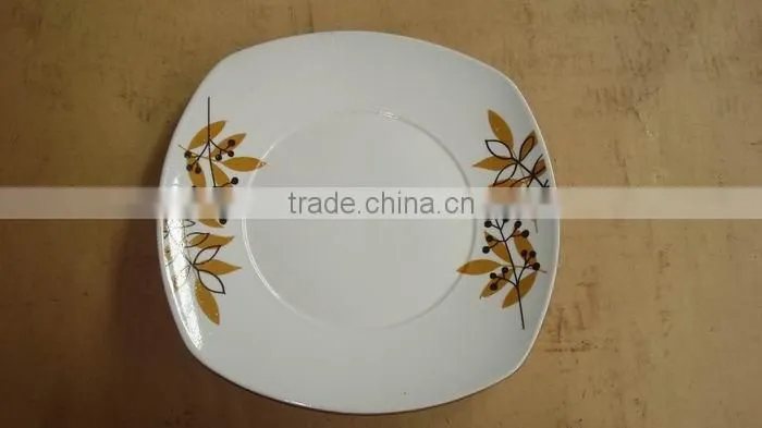 wholesale high grade ceramic dinnerware personalized porcelain flat plate