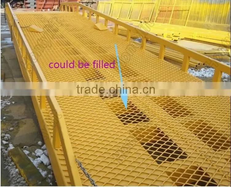 hydraulic mobile loading ramp yard ramp used for container