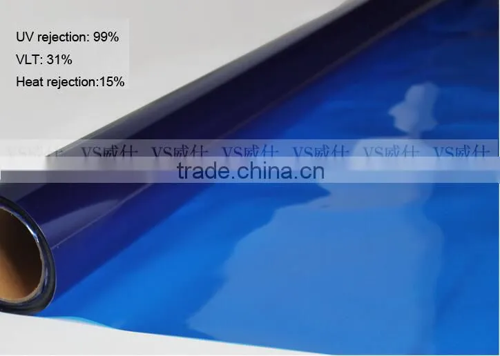 factory direct sale dark blue window film,pet home docorative glass film