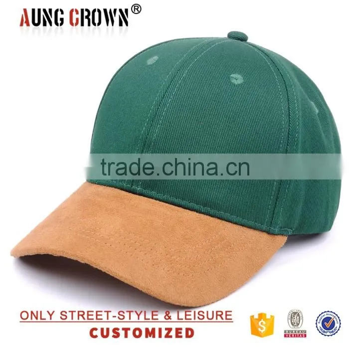 custom 100% cotton custom green baseball cap