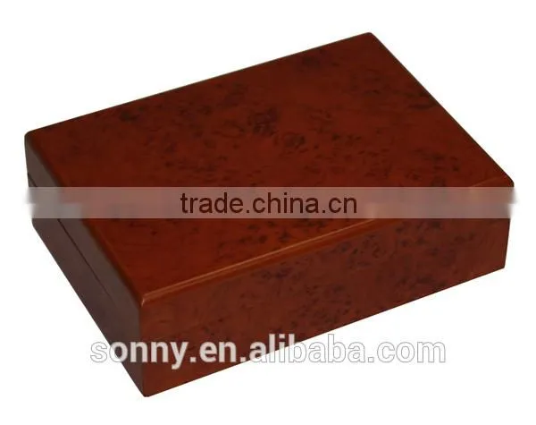Burl Wood Travel Cigar Humidor