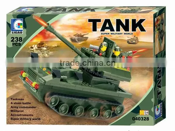 Military Tank Vehicle Block Toy For Kids