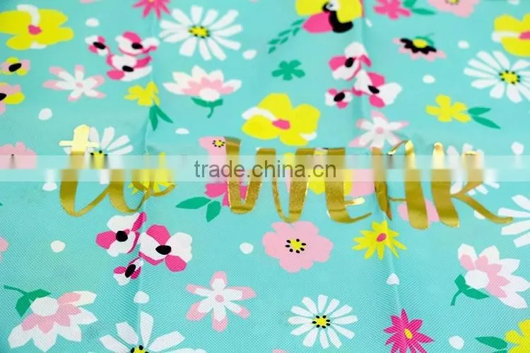 Customized printing polyester packaging travel drawstring bag travel bag set with 3 sizes