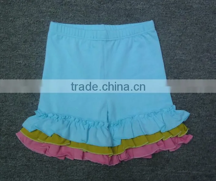 2015 Adorable USA kids 100%Cotton ruffle pants continuous Fashion