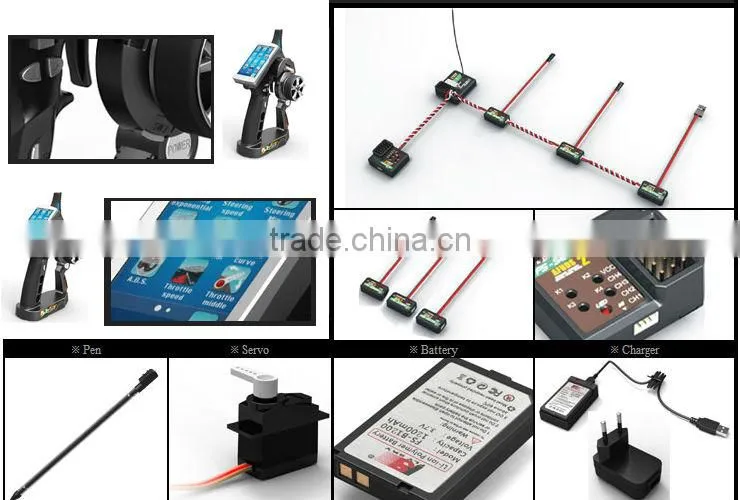 mr-496it4 Touch screen transmitter 4CH Bidirectional Auto Frequency Hopping Digital Proportional Remote Controller