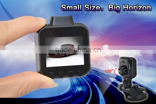 Smallest body biggest horizon 1.5inc gps g-sensor night vision1080p mini car black box camera