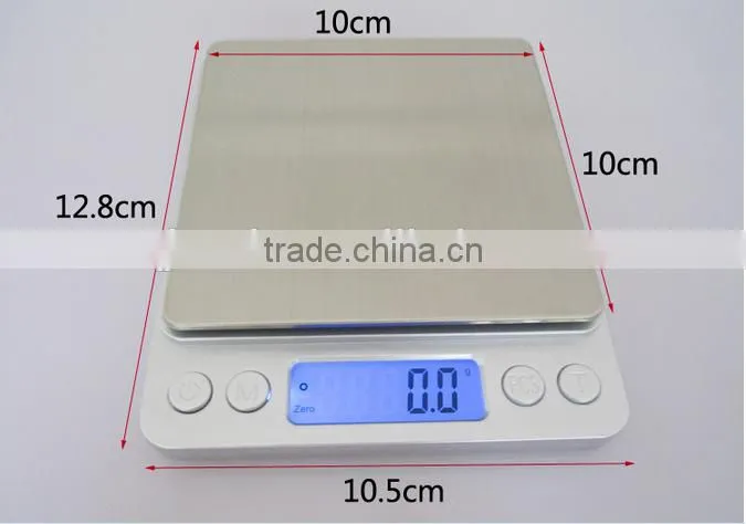 New design I2000 style digital pocket scales 3000g/0.1g in top quality