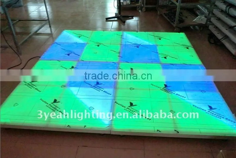 10mm 720 Rgb color led dance floor/Led Disco Floor