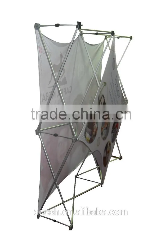 Tension Fabric Exhibition Backdrop Display Stand, Pop Up Display Stand, Hop Up Banner