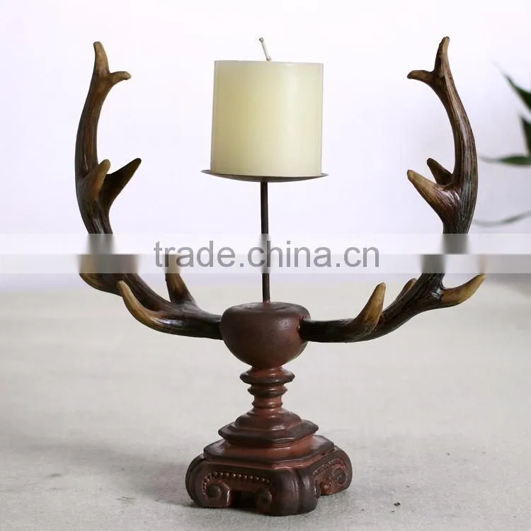 Christmas promotion gift products for resin antique candle holders
