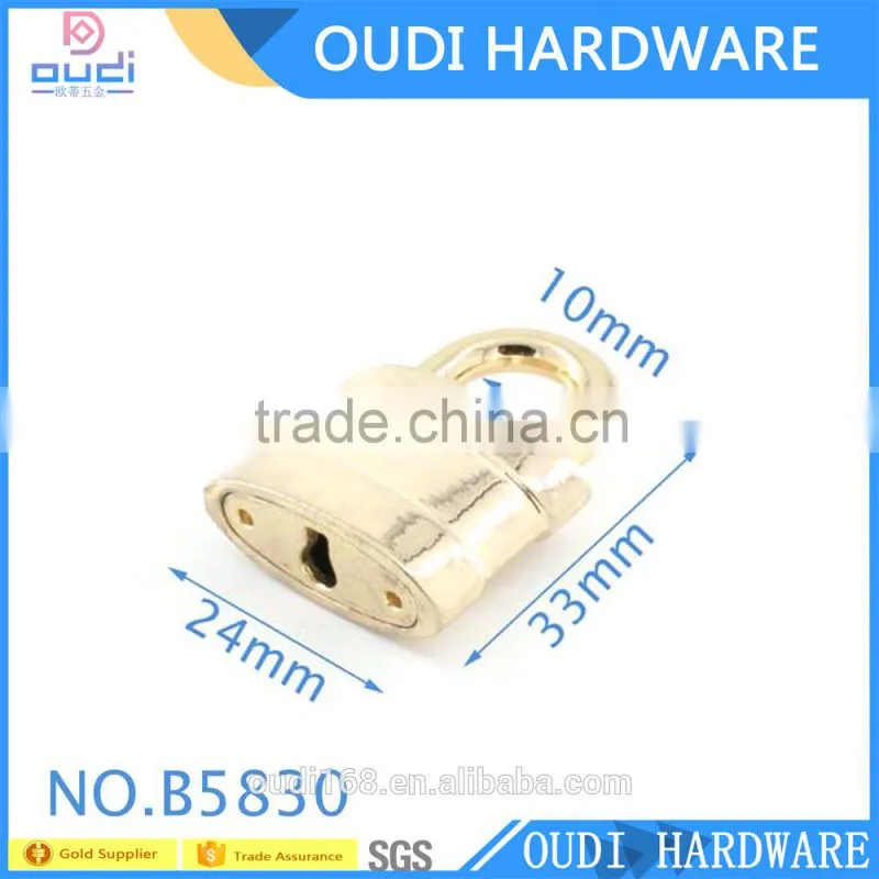 SGS handbag parts and accessories fashion metal pad lock for bag
