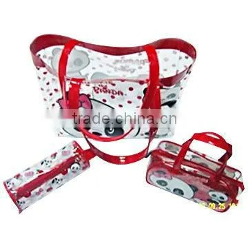 BOPP pvc soft zipper bag
