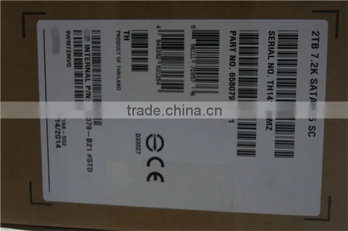 Hot Sale 658079-B21 2TB 7.2K 3.5 bulk hard drives HDD For HP YN