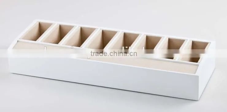 Customized factory price wooden leather belt display for retail