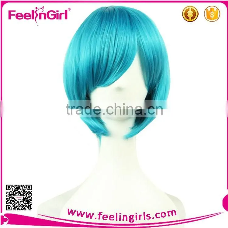 Short Straight Wigs Synthetic Cosplay Hair Wig