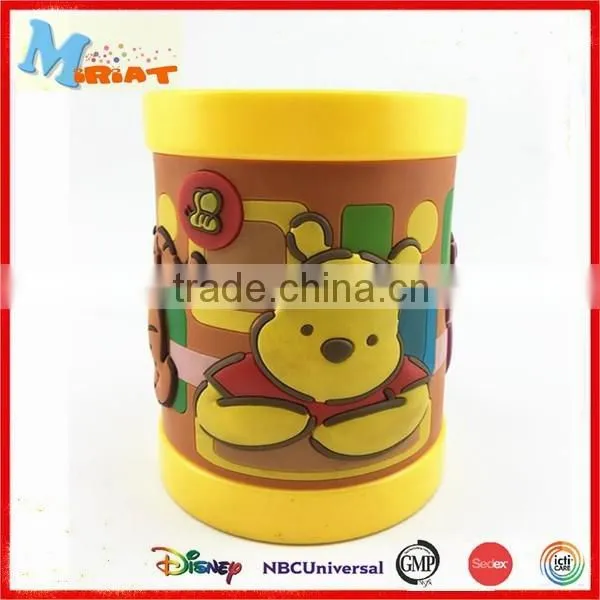 3d cartoon most popular teddy bear colorful plastic mug