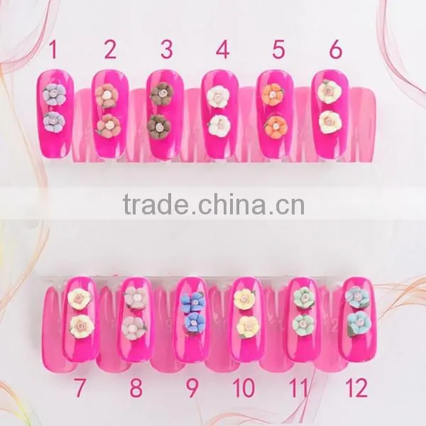 Wholesale 2015 Polymer Clay 3D Nail Art Flower