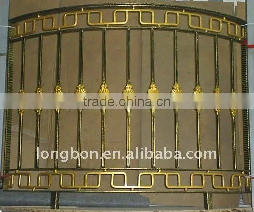 2015 Top-selling modern steel iron balcony fence