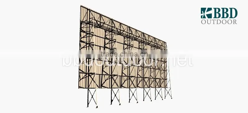 Outdoor city advertisement large size useful billboard structure steel