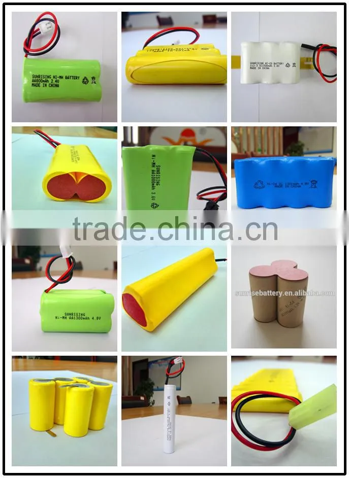 nicd aa 800mah 1.2v battery/ nicd 3.6v rechargeable battery pack