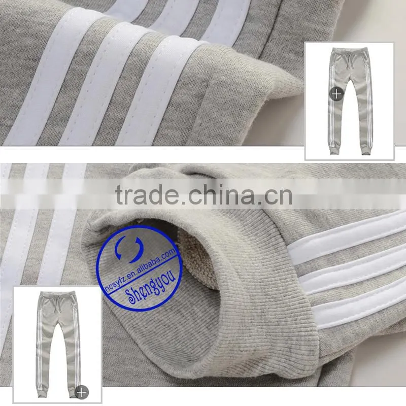 2015 custom new arrival fashion cotton men plain jogger pants