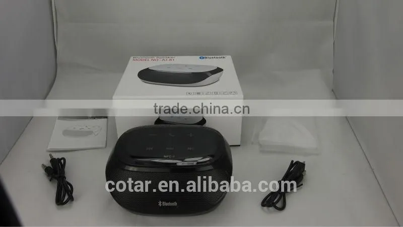 2016 New Design Wireless NFC Optional Bluetooth Touch Screen Speaker With FM Radio TF Card