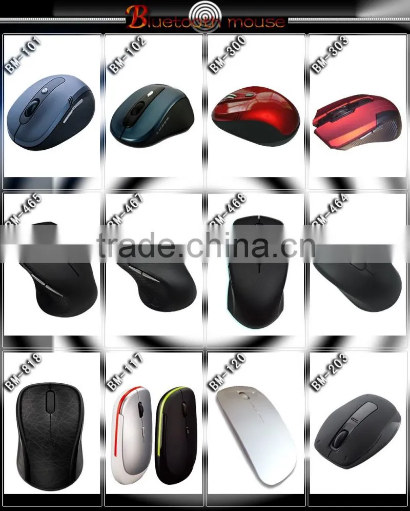 Bluetooth wireless optical mouse with mini receiver in blister package