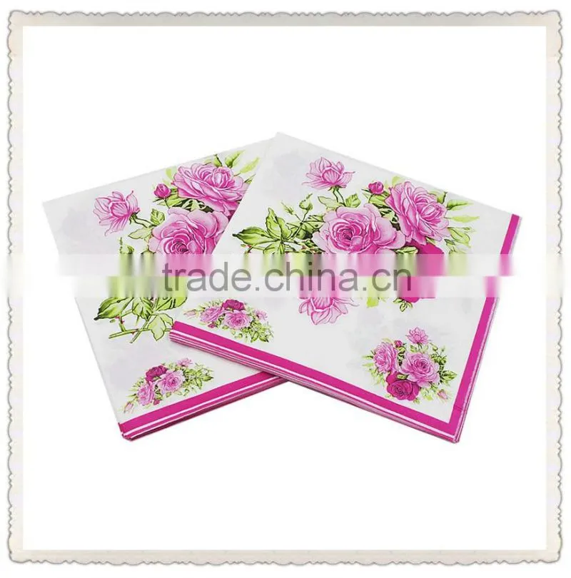 colors printed paper napkins