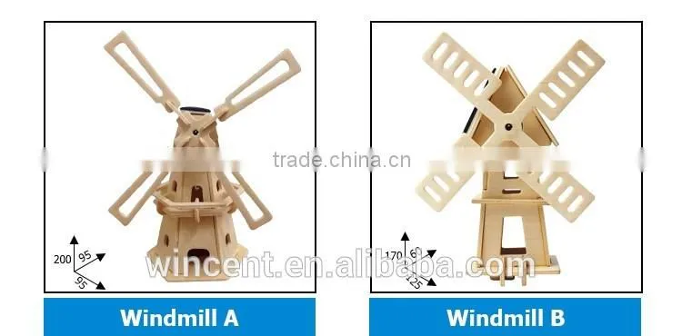 DIY Solar Powered Wooden Ferris Wheel 3D Puzzle Toys