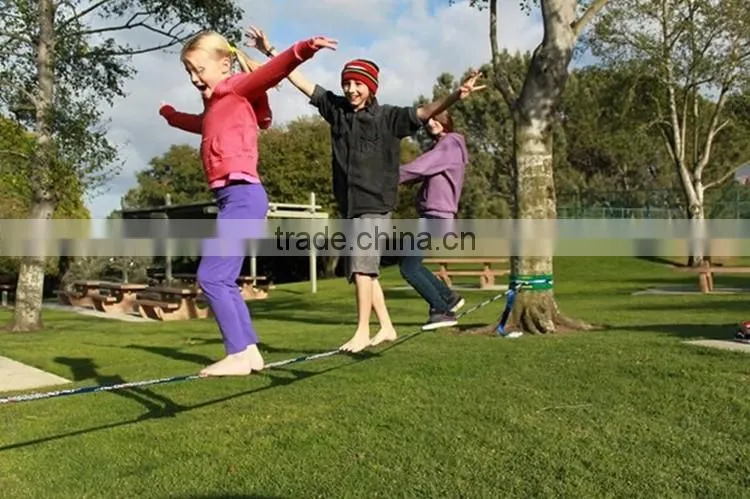 High security 15M balance sport Slackline webbing Slackline Set new sporter Slackline