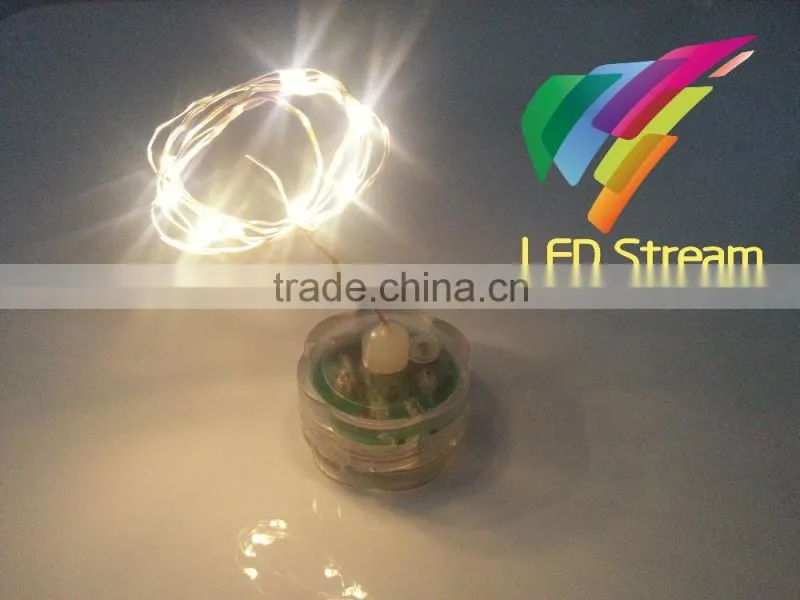 Mini Waterproof Flower Tea Light 10 LEDs String Lights Cell Battery Operated 8 Mode Flashing