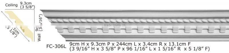 High Quality Good price beautiful new modern luxury Decorative pu carved cornice mouldings