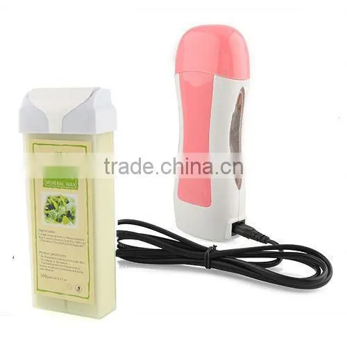 Hot selling single roller cartridge depilatory wax roll on heater