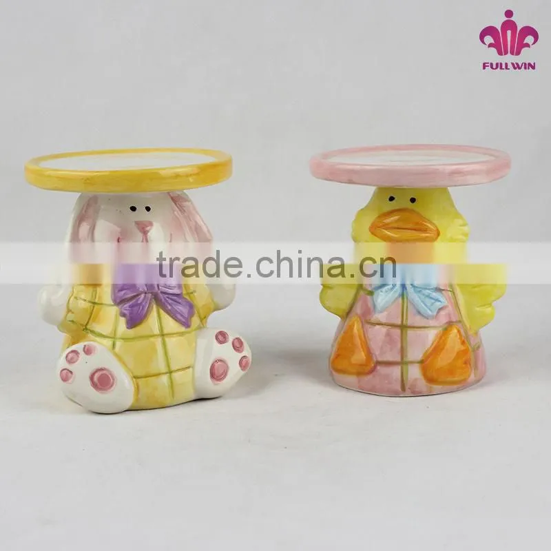 ceramic bunny candle holder