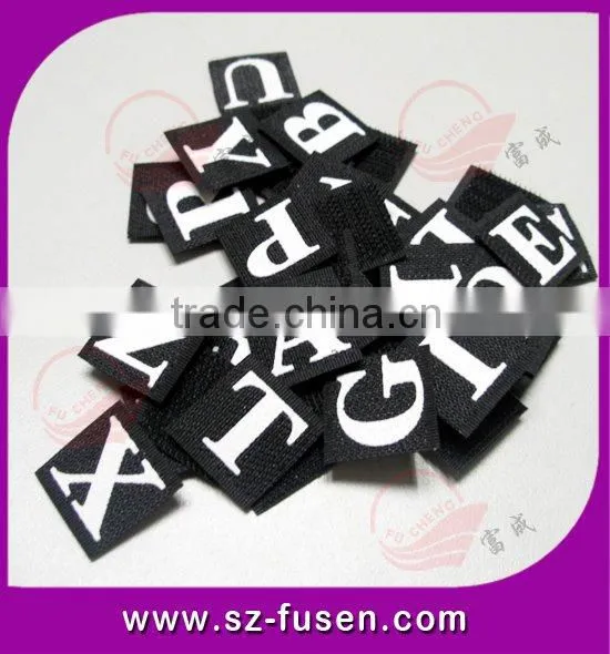 Self stick T-shirt magic tape letters