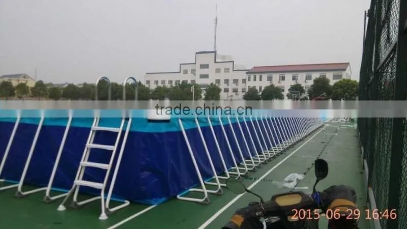 metal frame Ground Stand paddle inflatable Swimming Pool for CE