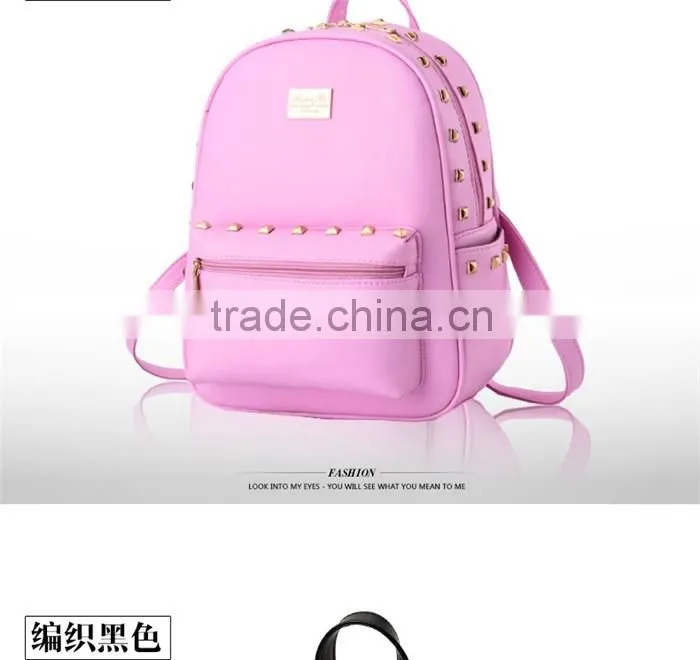 Korea style travel bag girls fashionable high school teenage backpack