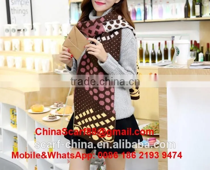Wholesale dot wool scarf