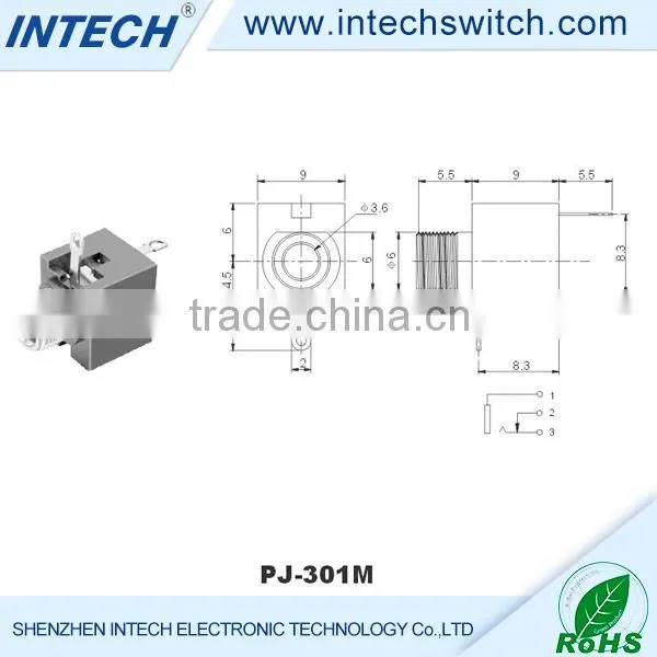 5000 cycles 2.5mm phone jack connector