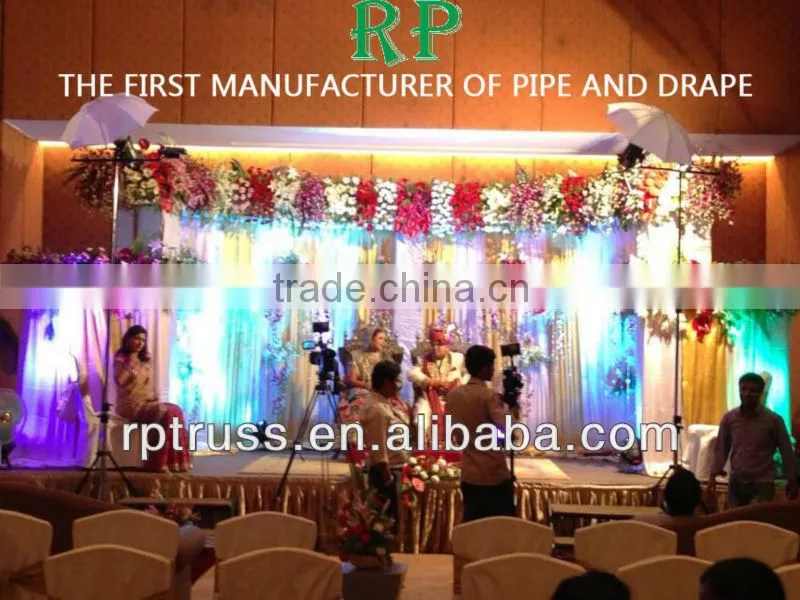 Party backdrop drapes/backdrop design,wedding crystal backdrop, pipe and drape kits for events/wedding pipe and drapes