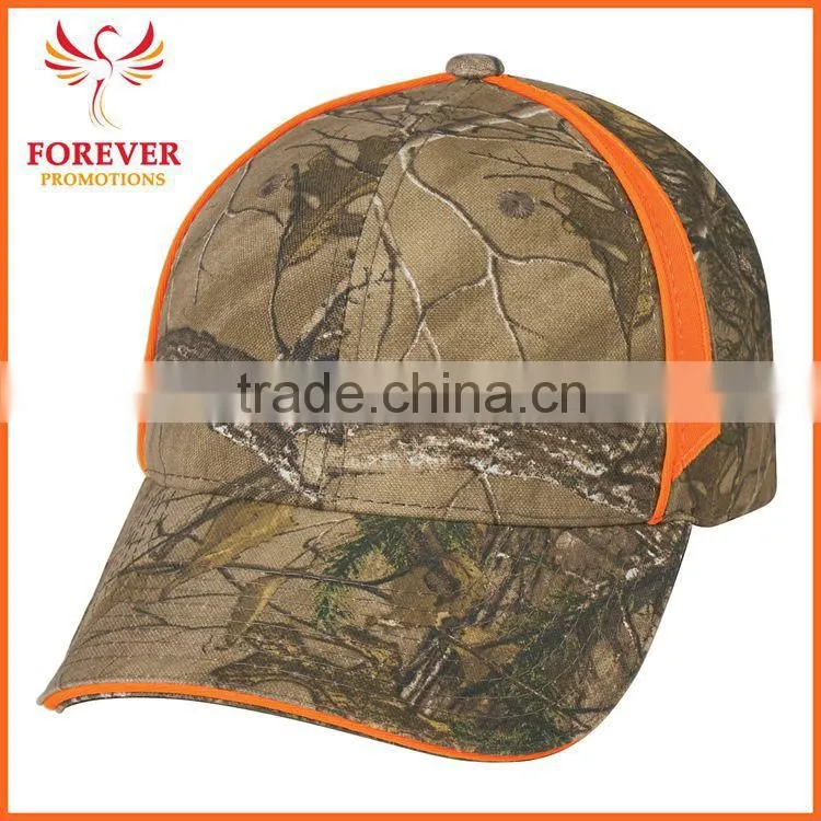 Hot Selling Caps Custom Logo Print Oak Tree Camouflage Print Baseball Cap