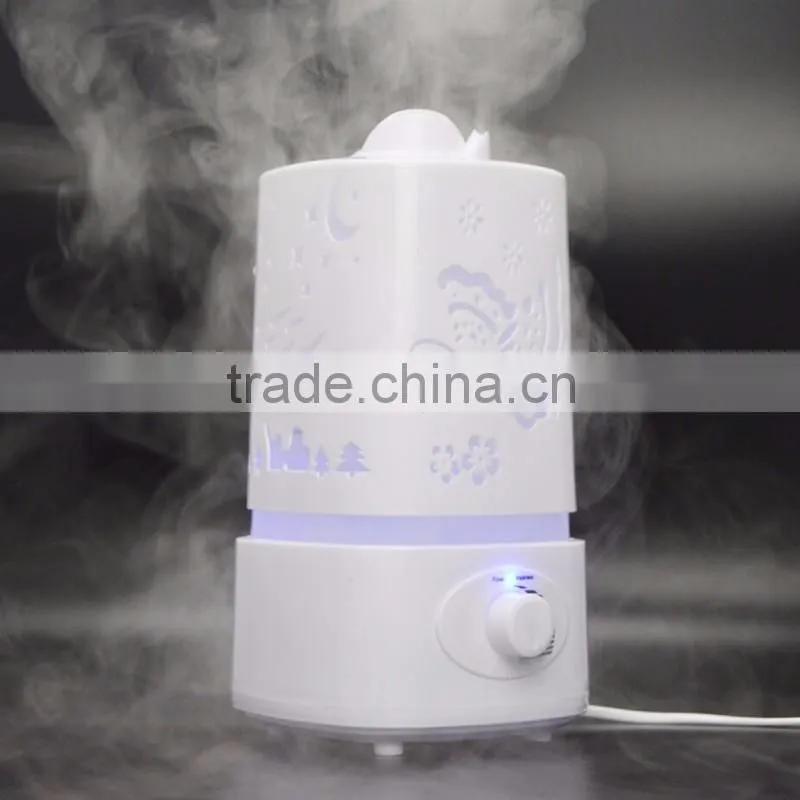 2016 Top Rated Home Appliance Ultrasonic Humidifier With 1.5 L Water Tank In PP Material