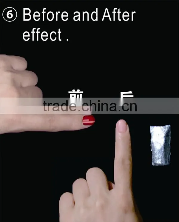 hot sell nail wrapper remove aluminium foil sheet