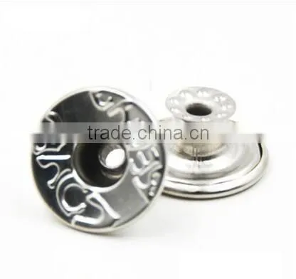 shaking brass magnetic button fasteners for clothing