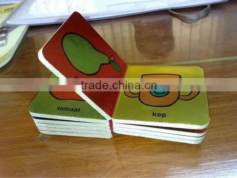 custom high quality board book printing, children board book printing