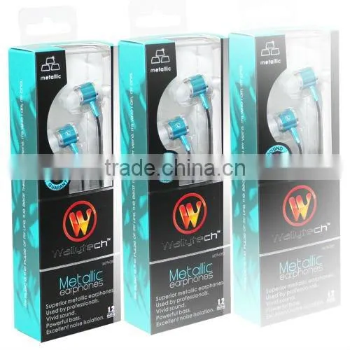 Hot sale Metal in-Ear Earphones for iPod/MP3/MP4