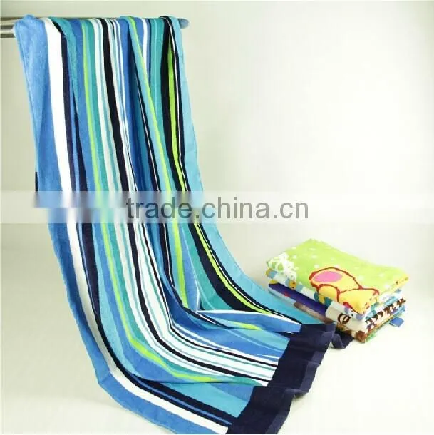 Popular stripes Customer design seaside stripes swim towel