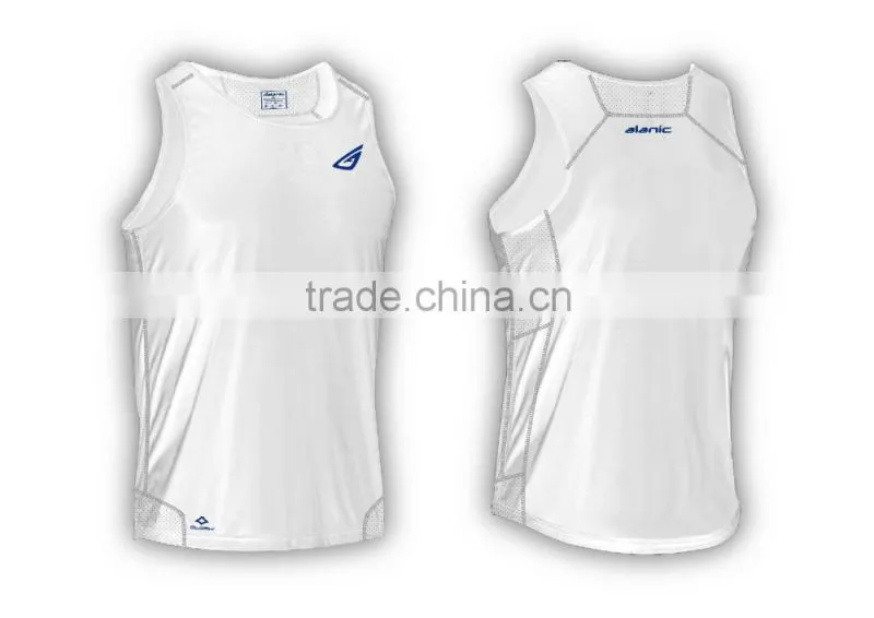 Mens Basic Mesh Panel Tank Top